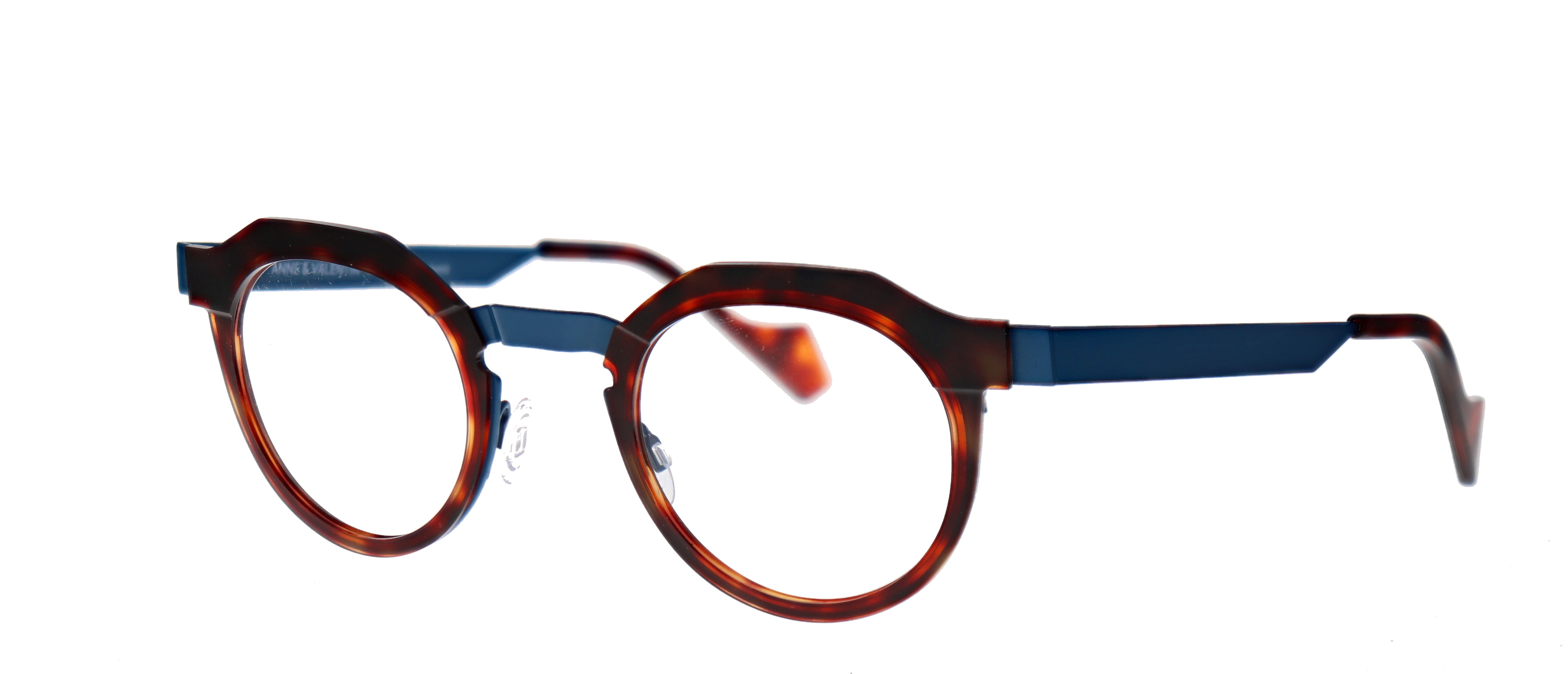 Donker bruin/blauw