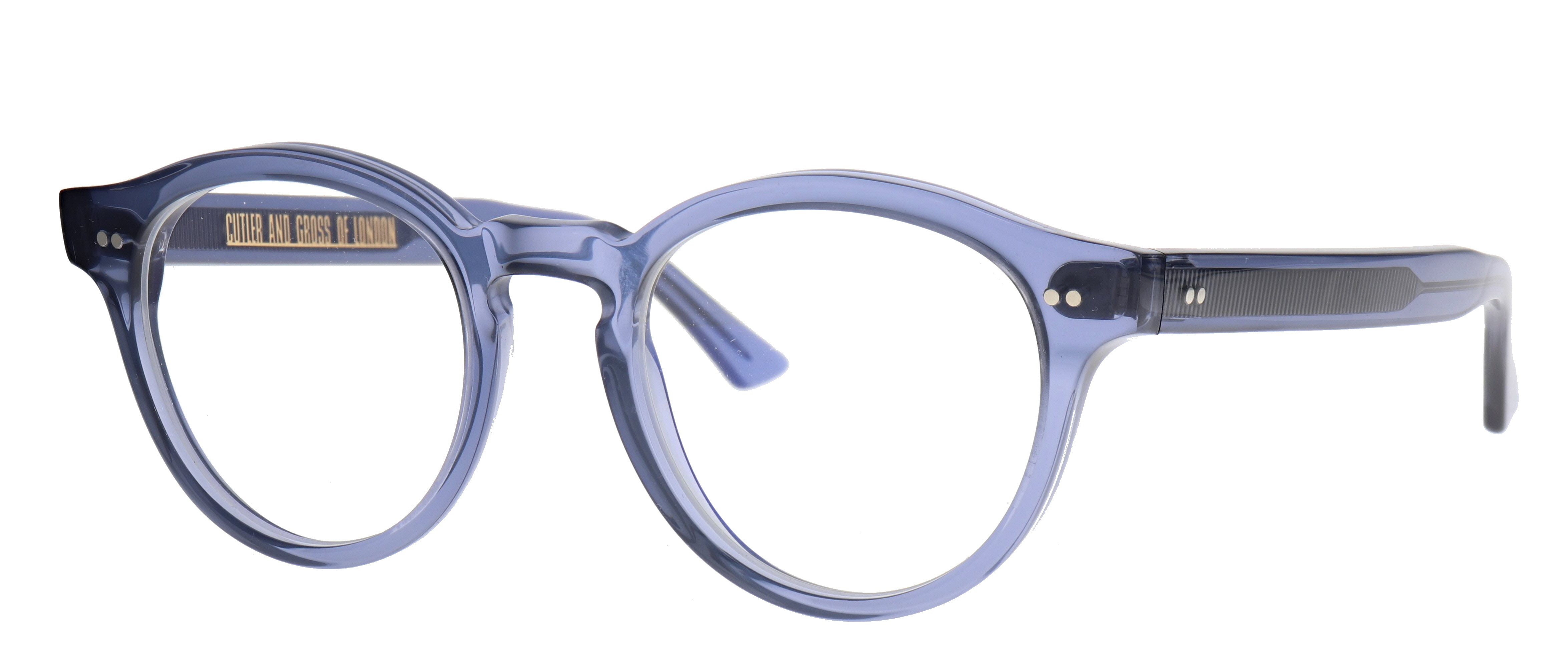 Transparant blauw