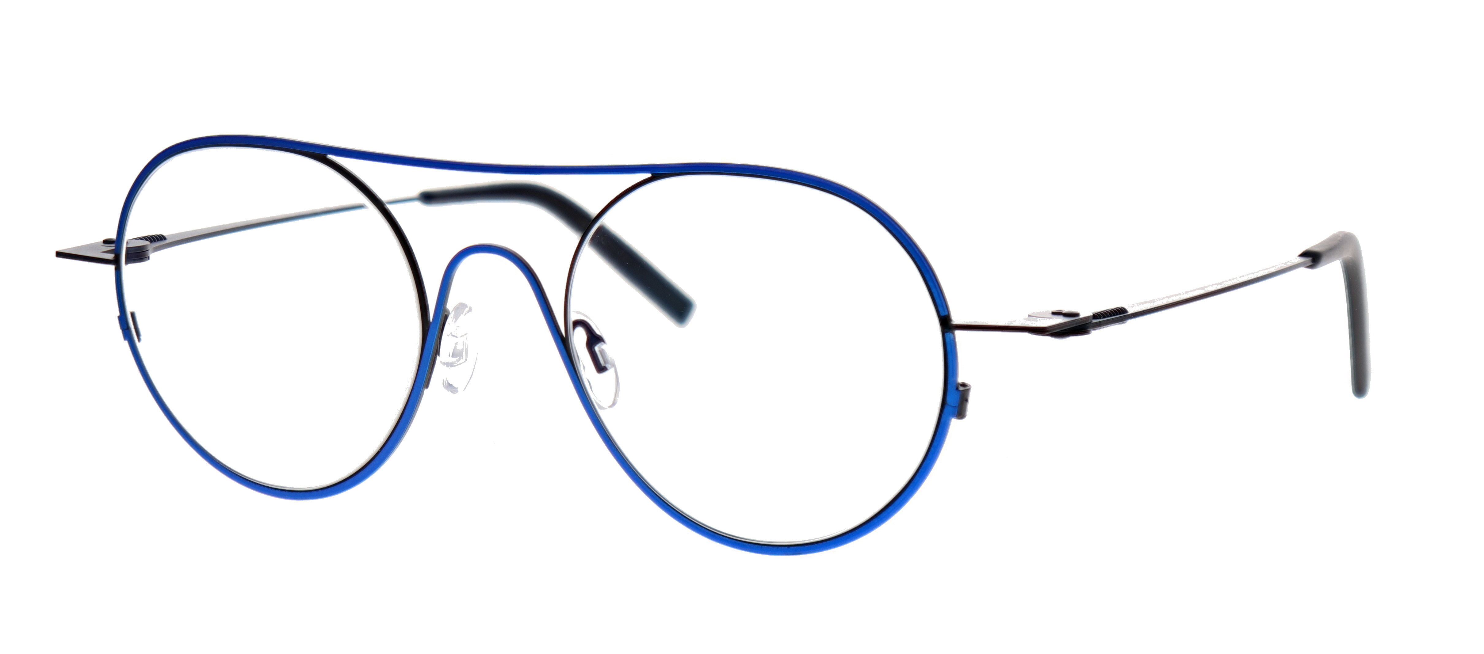 Zwart / Blauw