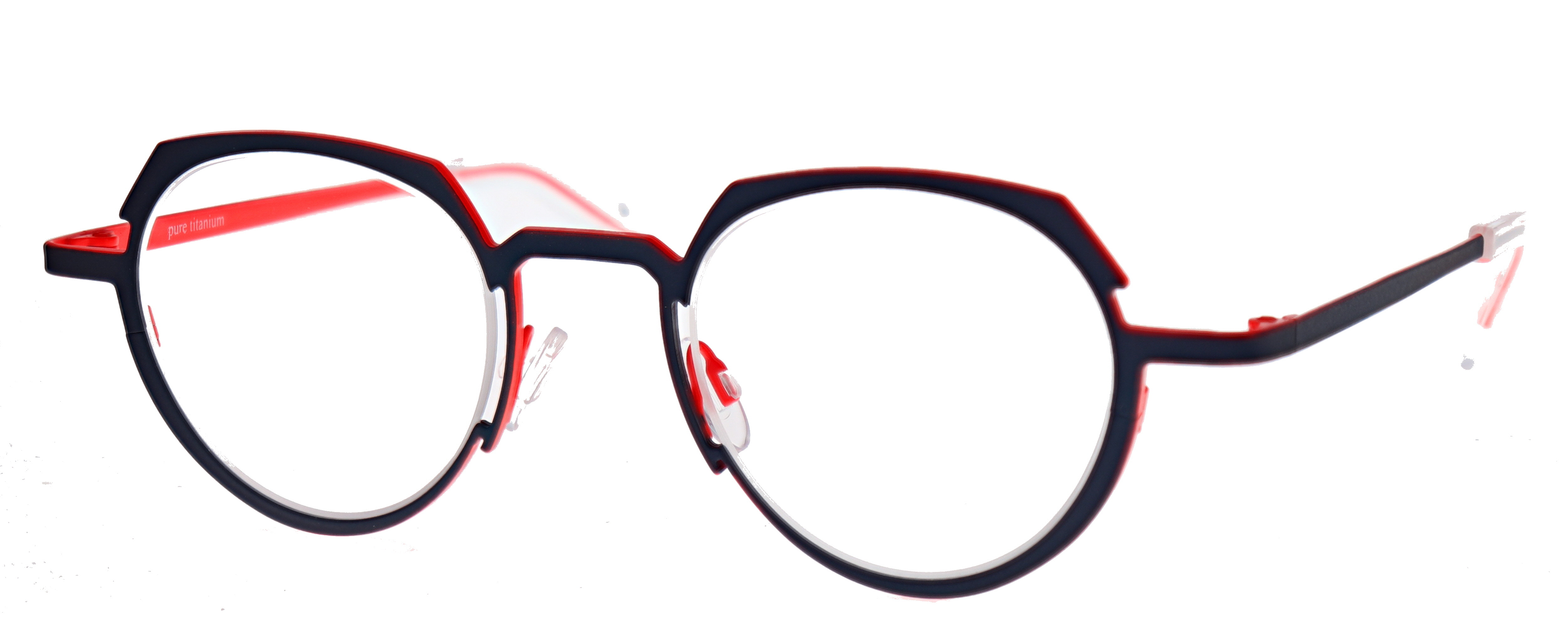 Blauw/rood