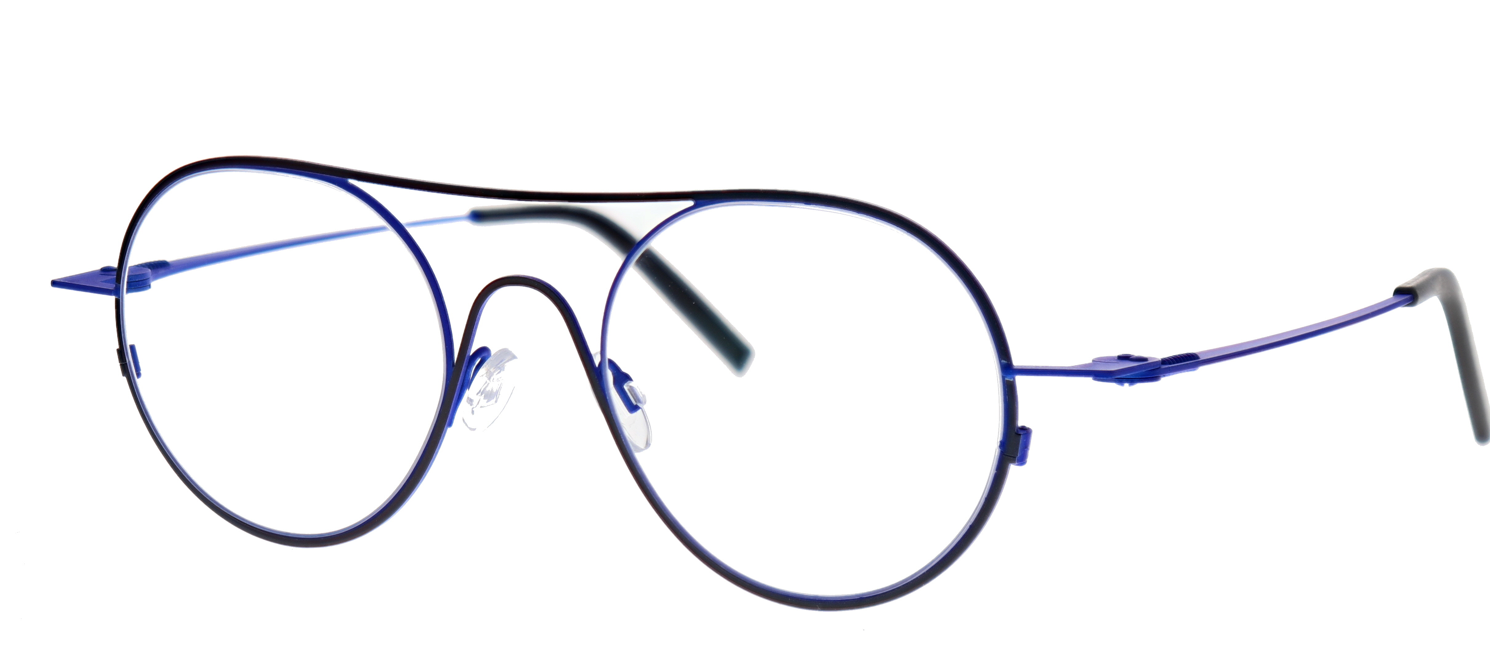blauw/glitter