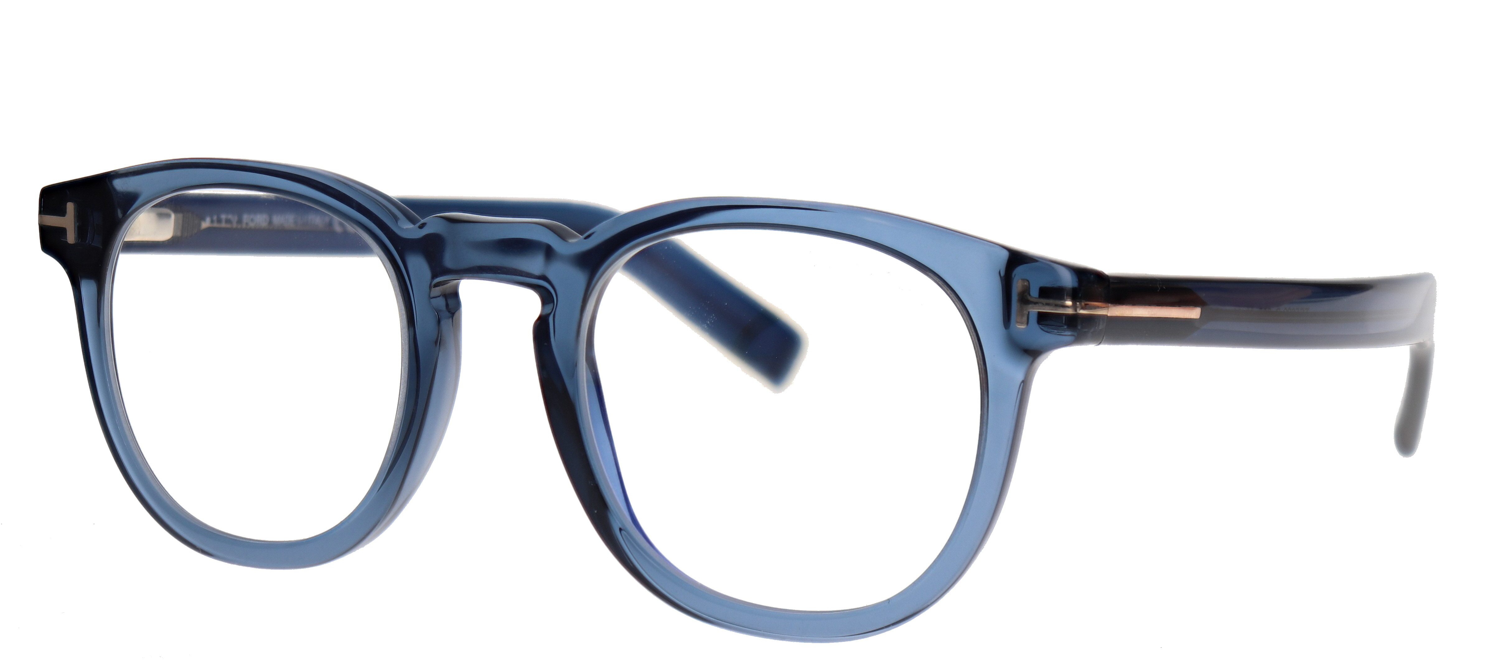 Transparant blauw