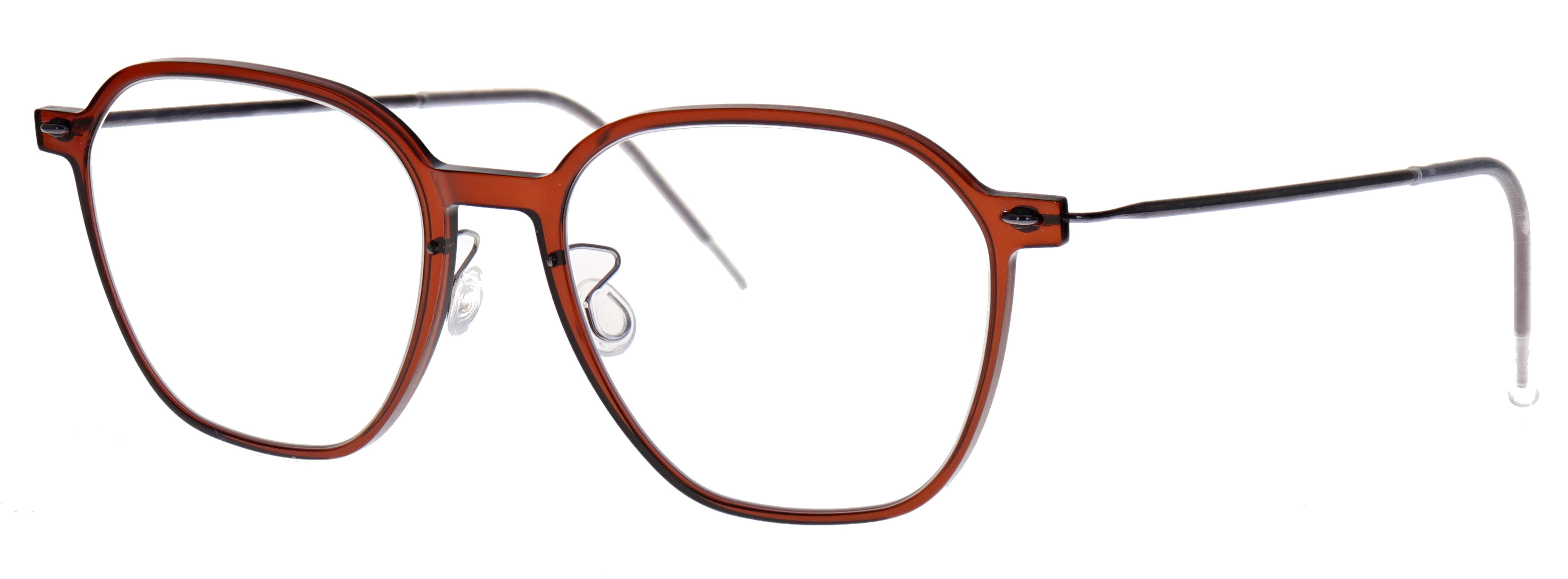 Transparant rood/bruin